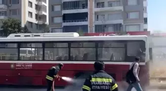 Diyarbakır'da Halk Otobüsünde Yangın