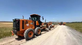 Kars'ta Ani Ören Yeri Yolu Genişletme Çalışmaları Başladı