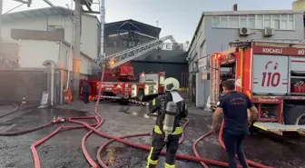 Kocaeli'nde Demir Çelik Fabrikasında Yangın Çıktı