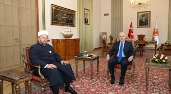 TBMM Başkanı Numan Kurtulmuş, Karadağ İslam Birliği Başkanı Rifat Fejzic'i Ağırladı