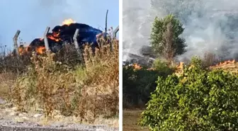 Tekirdağ'da anız yangını büyüdü