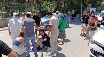 İnegöl'de Otomobil Bisikletliye Çarptı: Yaralı Vatandaşın Yardımına Koşuldu