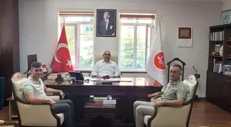 Anıtkaya Köyü Muhtarı ve Müezzin Kayyım, İl Müftüsünü Ziyaret Etti