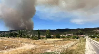 Eskişehir'deki Orman Yangını Afyonkarahisar'ı Tehdit Ediyor