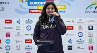Ezginur Türkmen, Avrupa Gençlik Olimpiyatları'nda Altın Madalya Kazandı