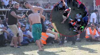 Güreş Müsabakasında ilginç olay: Rakibini karıştırıp seyirciyle güreşti