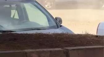 Elazığ'da Tofaş ile Drift Yapan Sürücü Kamerada