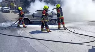 Balıkesir'de LPG'li Otomobil Alev Alev Yandı