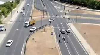 Bingöl'de Dron Destekli Trafik Denetiminde Plakasız Motosiklet Sürücüsüne Cezalar Kesildi