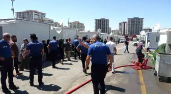 Malatya'da Konteyner Kentte Yangın Paniği