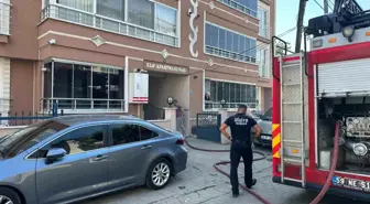 Tekirdağ'da Bir Apartmanda Yangın Paniği