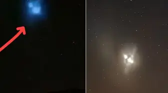 Gökyüzünde esrarengiz mavi ışık! Birçok ilde görüldü
