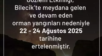 Harmankaya Kanyonu Karanlık Gökyüzü Gözlem etkinliği ertelendi