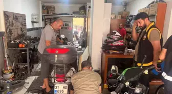 İskenderun'da Motosiklet Tamircilerine Denetim