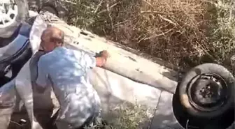 Muğla'da Trafik Kazası: Sürücü Şarampole Yuvarlandı