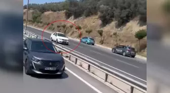 Gemlik'te Aday Sürücülerle Dolu Yolda Ters Yönde İlerleyen Araç Şaşkınlık Yarattı