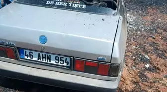 Siverek'te Tarlada Çıkan Yangında Bir Otomobil Yandı