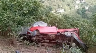 Giresun'da Tarım İşçilerini Taşıyan Kamyonet Şarampole Yuvarlandı: 1 Ölü 9 Yaralı
