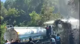 Bartın'da Bahçede Çıkan Yangın Ormana Sıçramadan Söndürüldü