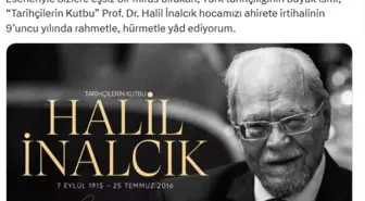 Cumhurbaşkanı Erdoğan: Prof. Dr. Halil İnalcık'ı rahmetle, hürmetle yad ediyorum