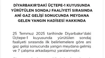 Diyarbakır'daki Sondaj Faaliyetinde Yangın: 7 Yaralı