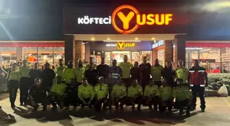 Köfteci Yusuf'tan Yangınla Mücadele Eden Ekiplere Destek