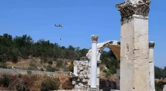 Muğla'daki Antik Kentte Yangın Kontrol Altına Alındı