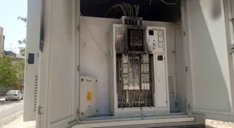 Adıyaman'da Sıcak Hava Elektrik Trafo Yangınına Neden Oldu