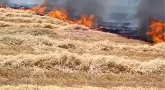 Konya'da Anız Yangını Kontrol Altına Alındı