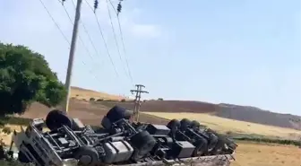 Adıyaman'da Kamyon Devrildi: Sürücü Yaralandı