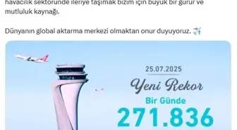 İstanbul Havalimanı'nda Günlük Yolcu Trafiğinde Rekor