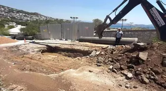 Bodrum'da Su İsale Hattında Patlama: Bölgeyi Su Bastı