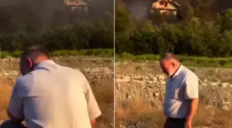 Kelimelerin tükendiği an! Şehit babası evinin yanışını böyle izledi