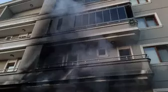Yalova'da Yangında Mahsur Kalan Adam Balkondan Düşerek Yaralandı