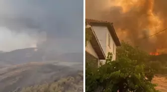 Bursa'dan ürküten görüntü! Yangın anları dron kamerasına böyle yansıdı