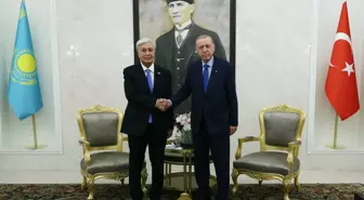 Cumhurbaşkanı Erdoğan, Kazakistan Cumhurbaşkanı Tokayev'i karşıladı