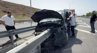 Bariyer ok gibi saplandı, burnu bile kanamadan araçtan çıktı