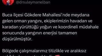 İzmir'deki Orman Yangını Kontrol Altına Alındı
