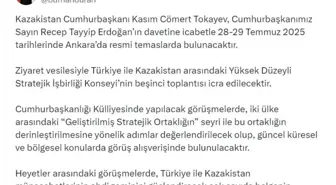 Kazakistan Cumhurbaşkanı Tokayev, Erdoğan'ın Davetiyle Ankara'ya Geliyor