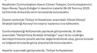 Kazakistan Cumhurbaşkanı Tokayev, Türkiye'ye geliyor