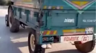 Gençlerin Traktör Römorkunda Mobil Havuz Keyfi