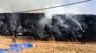 Tekirdağ'da Yangın: 1500 Saman Balyası Kül Oldu
