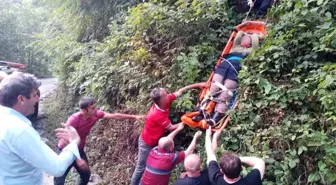 Rize'de Mahsur Kalan Kadın AFAD Ekipleri Tarafından Kurtarıldı