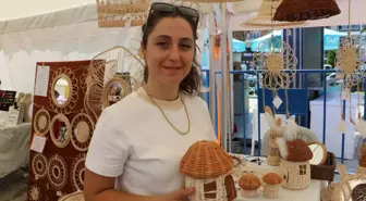 Samsunlu Yasemin Köksal'ın Doğal Bambu Çubuklarıyla Ürettiği Ev Dekorasyon Ürünleri Geçim Kaynağı Oldu