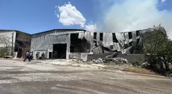 Gaziantep'te halı fabrikasında yangın (2)
