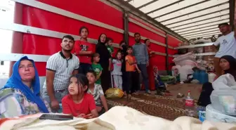 Suriyeli Cuma Ailesi Tırla Halep'e Döndü
