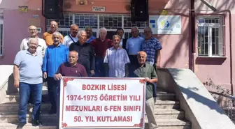 Bozkır Lisesi Mezunları 50 Yıl Sonra Okulda Buluştu