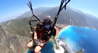 Fethiye'de Genç Satrançcı Havada Satranç Oynadı