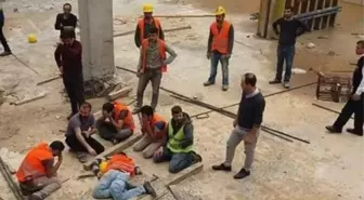 Beypazarı'nda İnşaatta Düşen Usta Ağır Yaralandı