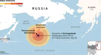 Tsunami uyarısı yapıldı! Rusya depremi kaç büyüklüğünde oldu?